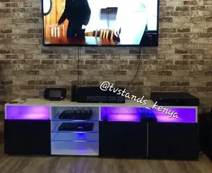 Modern Low| Profile TV |Stand, Wood| Black TV Stand |