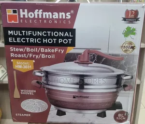 Multifunctional Electric Hot Pot With Steamer 8l