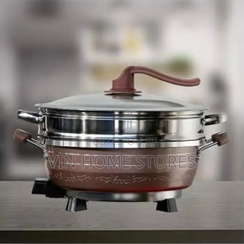 Multifunctional Electric Hot Pot With Steamer 8l