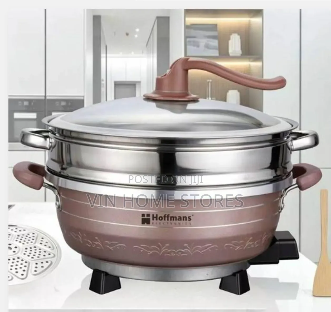 Multifunctional Electric Hot Pot With Steamer 8l