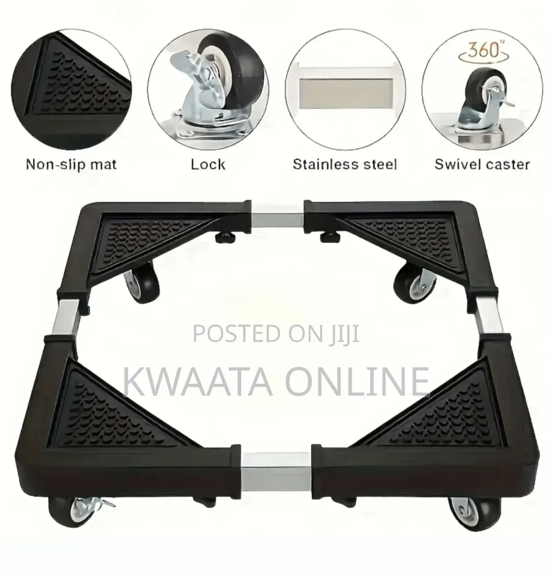 Movable Base Stand Universal Roller for Fridge, Washing Machine