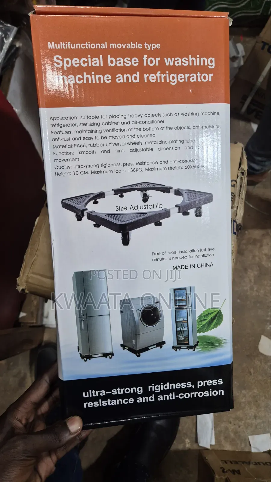 Movable Base Stand Universal Roller for Fridge, Washing Machine