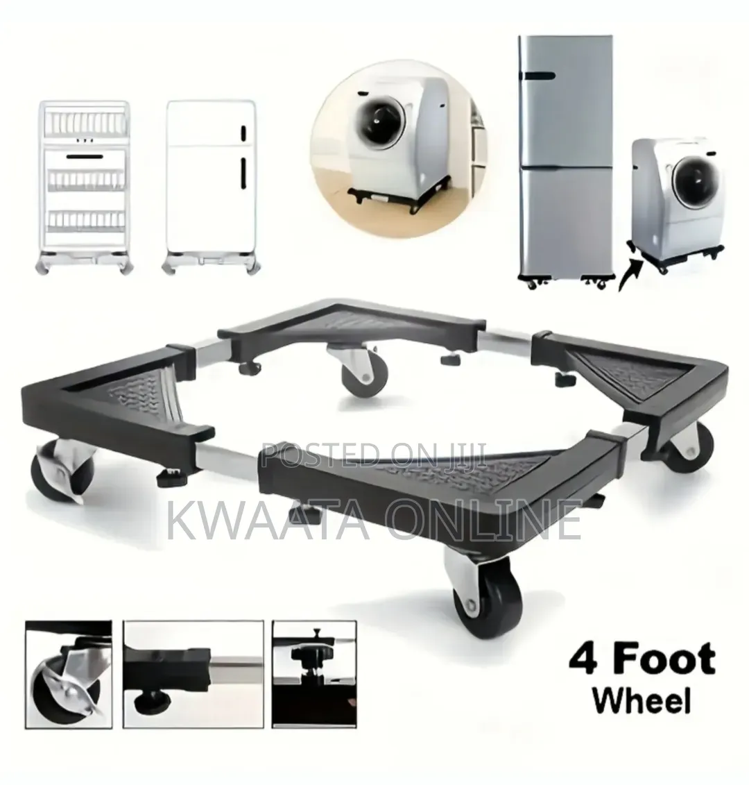 Movable Base Stand Universal Roller for Fridge, Washing Machine