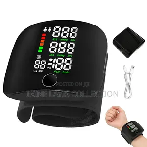 Recheargeable LED Digital Automatic Wrist Blood Pressure Monitor