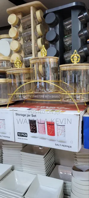 Glass Storage Jar Set