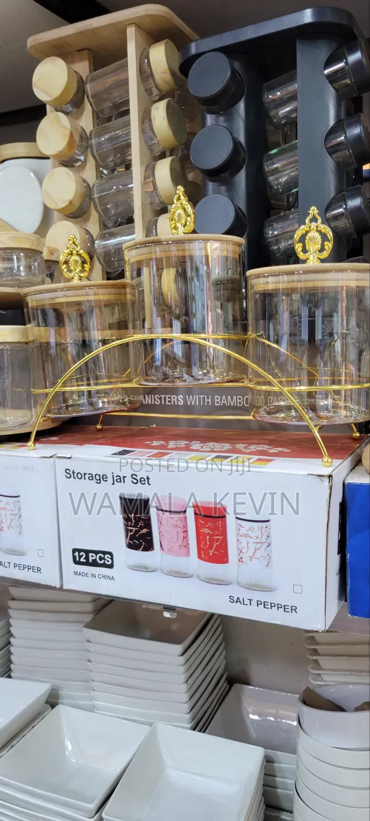 Glass Storage Jar Set