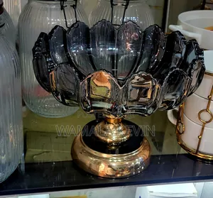 Decorative Glass Fruit Bowl