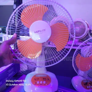 Rechargeable Table Fans With Light