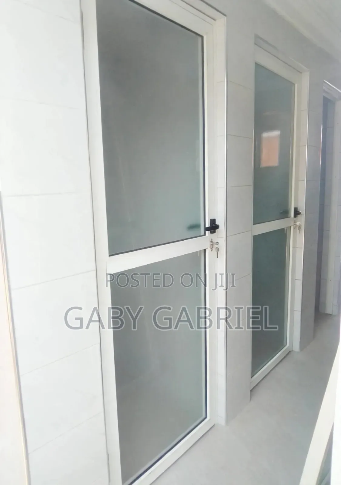 Simple Door Two Panels Frosted