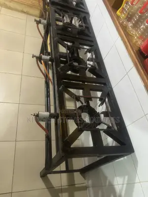Heavy Duty 3 Burner Gas Steel Frame for Commercial Kitchen.