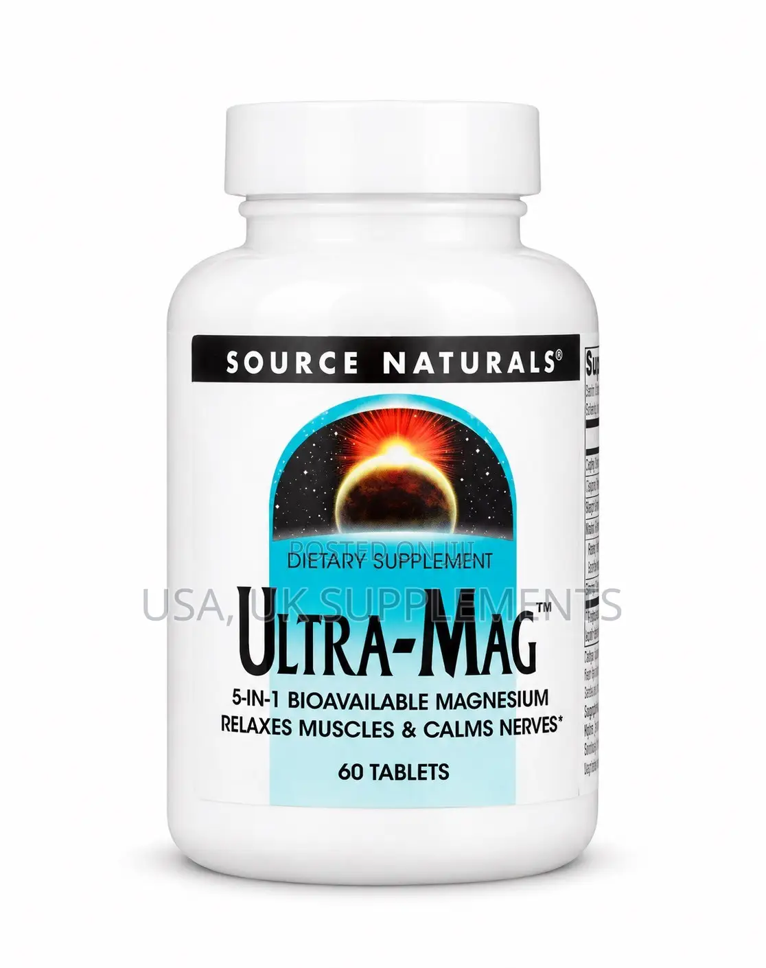 5in1 Magnesium Complex 60Tabs Glycinate,Citrate,Malate,Taurine,Succine