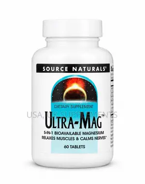 5in1 Magnesium Complex 60Tabs Glycinate,Citrate,Malate,Taurine,Succine