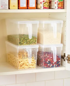 Clear Stackable Fridge Storage Containers (Set of 3)