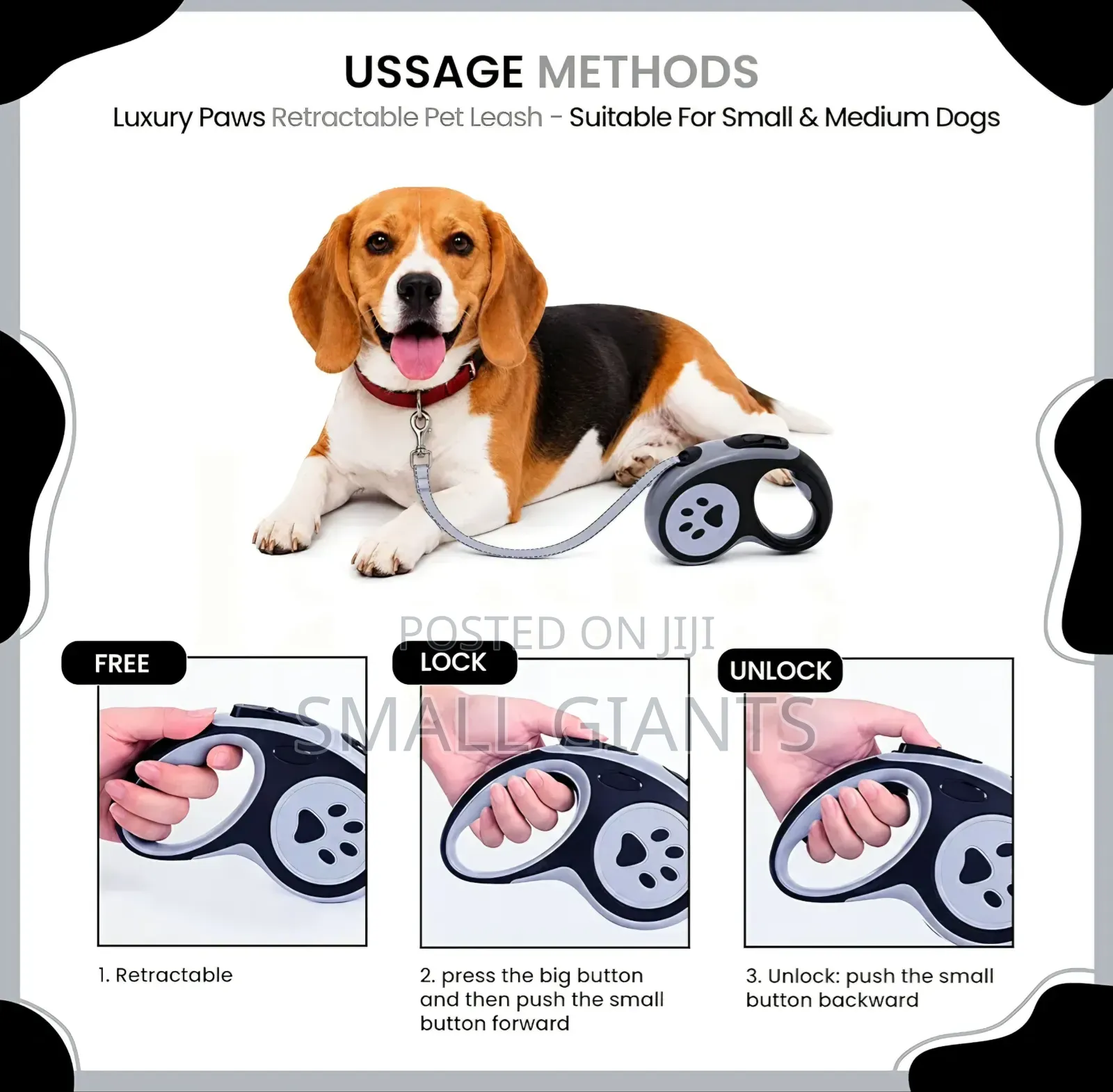 Automatic Retractable Dog Leash
