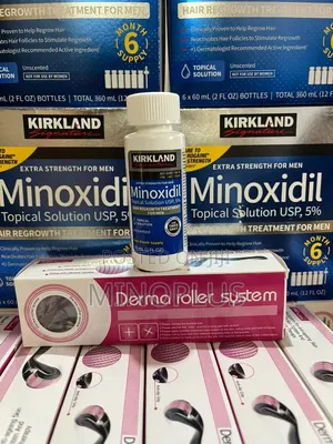 Derma Roller for Skincare -540 Titanium Microneesdles With Minoxidil