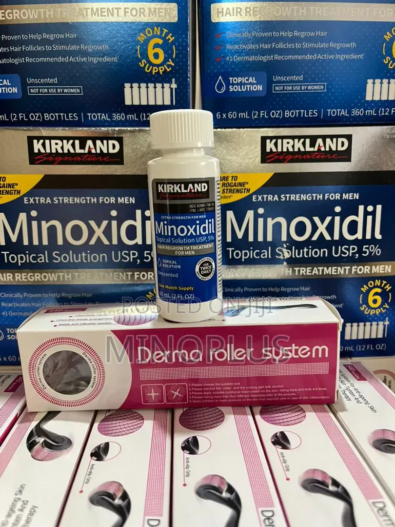 Derma Roller for Skincare -540 Titanium Microneesdles With Minoxidil