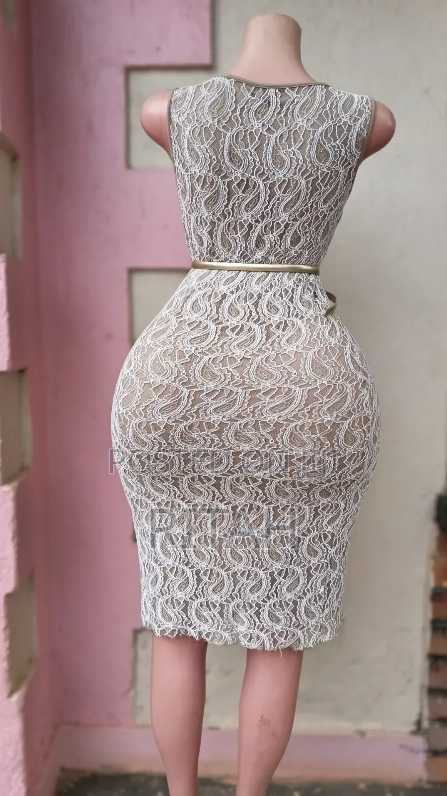 Elegant White Lace Bodycon Dress