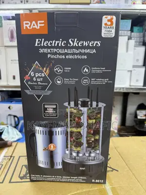 RAF Electric Vertical Kebab Grill & Smokeless BBQ Skewers