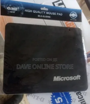 Black Microsoft-Branded Mouse Pad (Model QH-6)