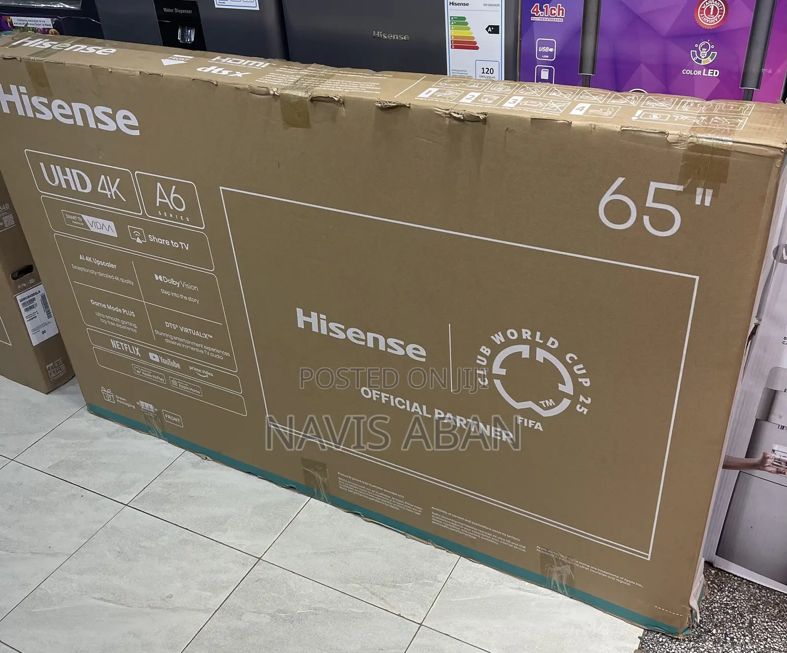 Hisense 65 Inches Smart 4k UHD With Free to Air