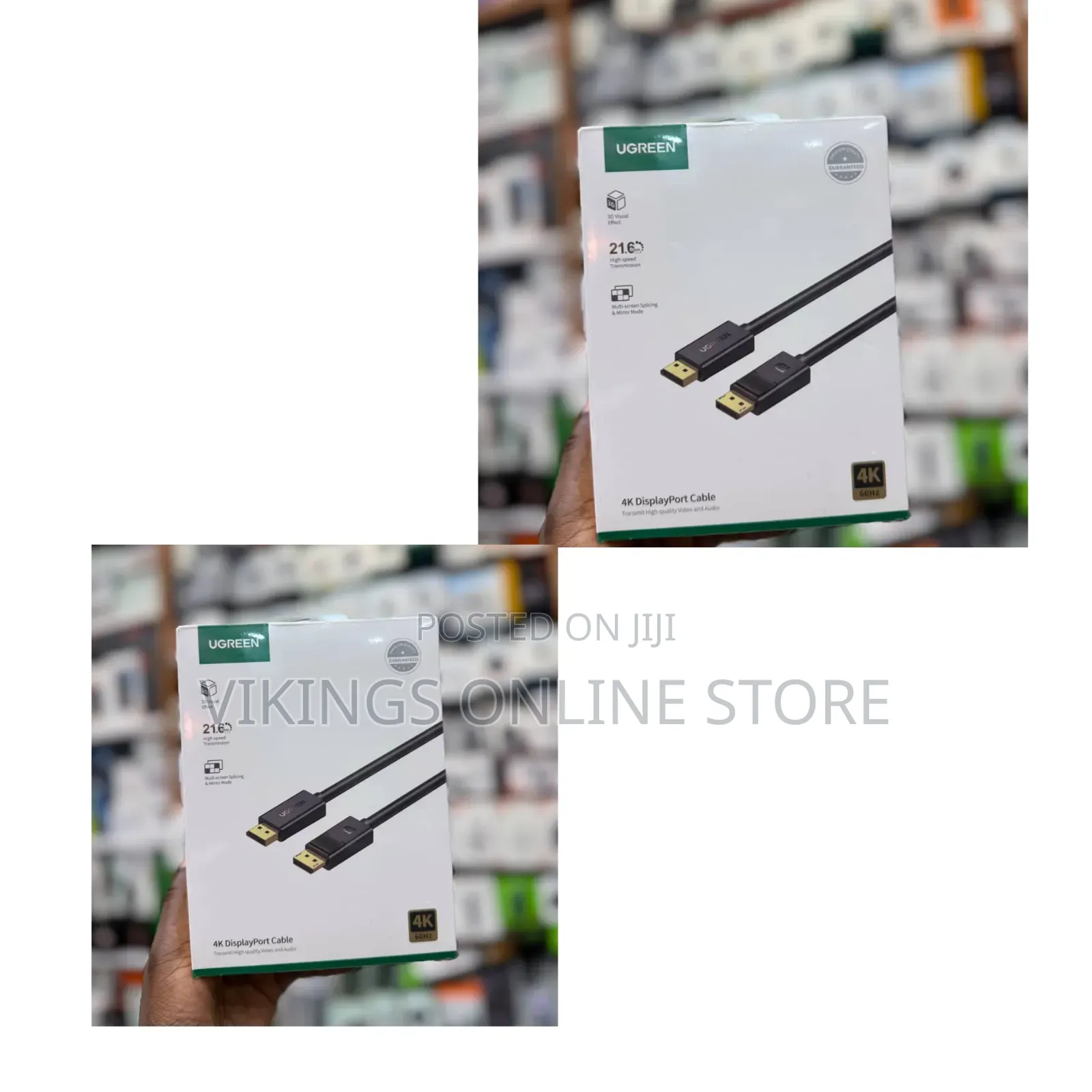 UGREEN 4K DisplayPort Cable That Supports 4K Resolution at 60Hz