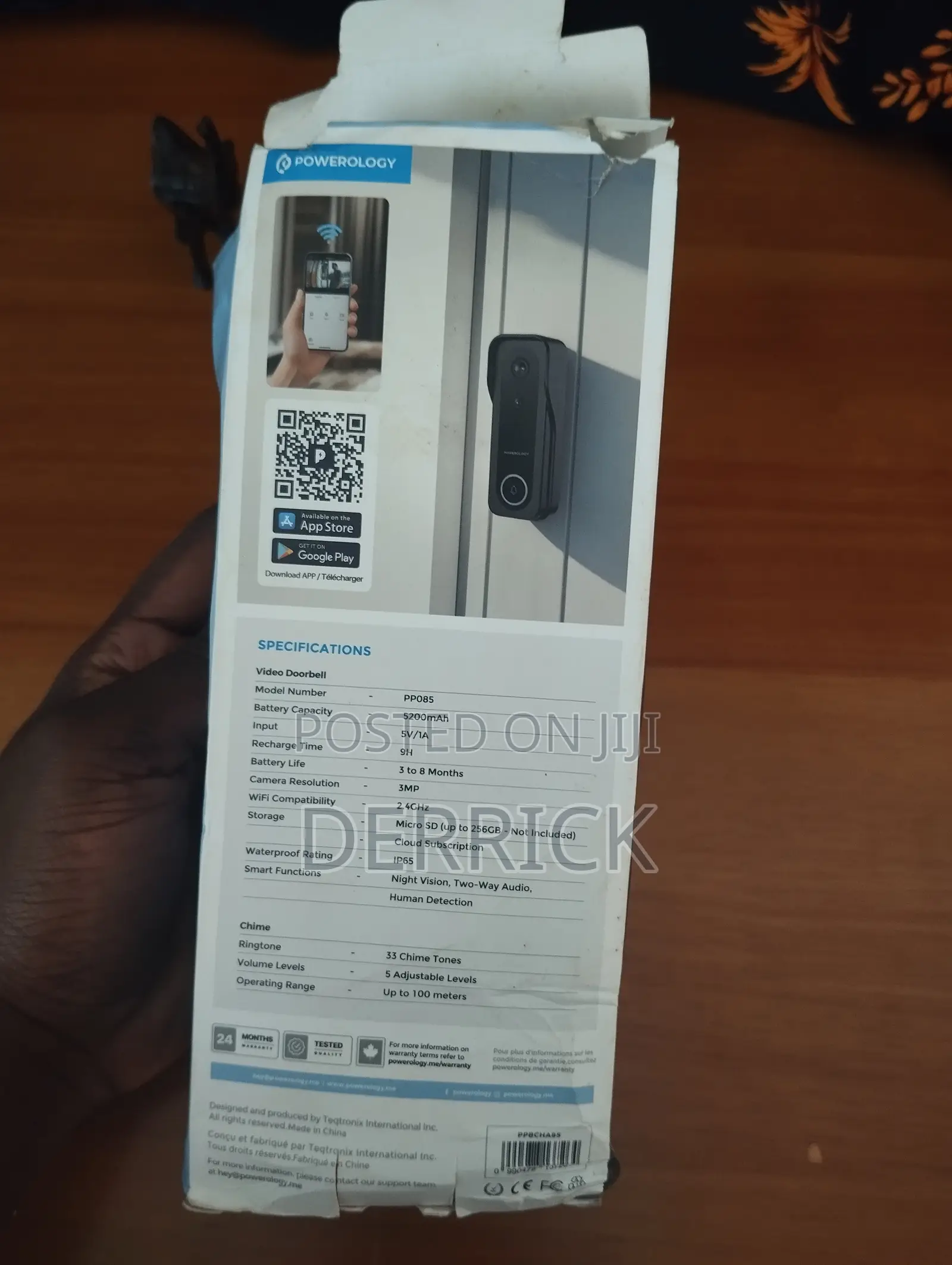 Powerology Smart Doorbell Camera