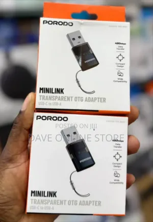 Porodo Minilink Transparent OTG Adapter