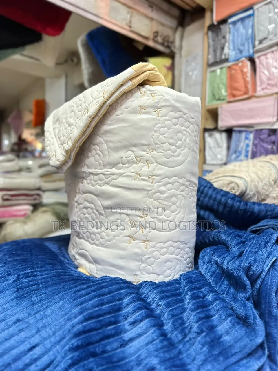 Cotton Bedspread 6*6 Cream