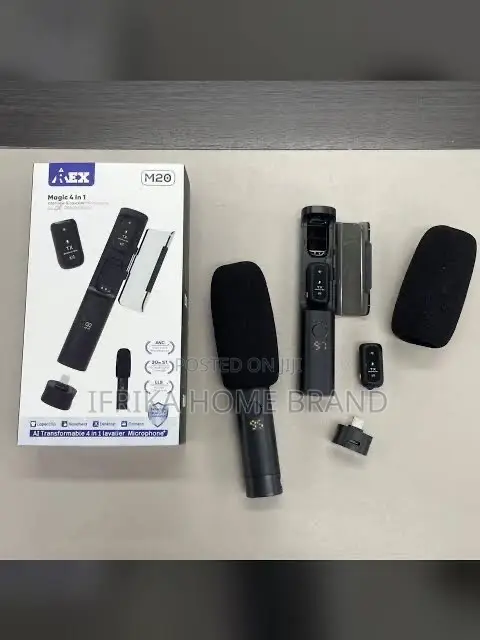 Apex M20 Magic 4-in-1 AI Transformable Wireless Lavalier Microphone