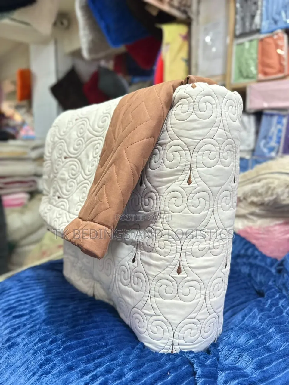 Cotton Bedspread 6 *6 Chocolate /Coffee Brown