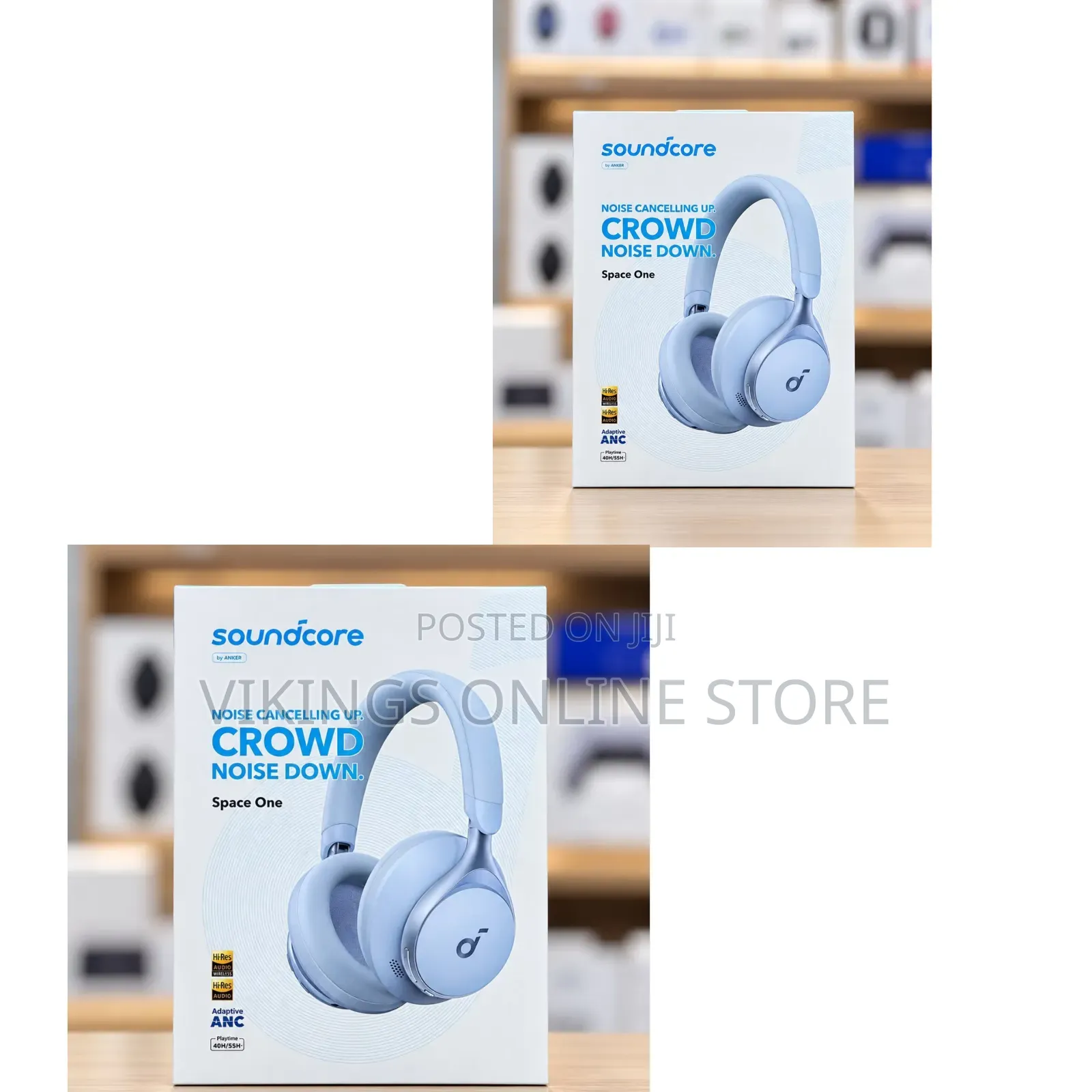 Soundcore by Anker, Space One, Active Noise Cancelling Headphones, 2X