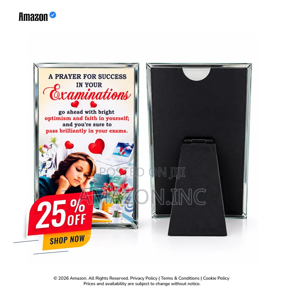 Exam Success Prayer Frame Success in Your Examinations Gift