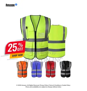 High Visibility Reflective Safety Vest – Multi-Pocket Work Vest