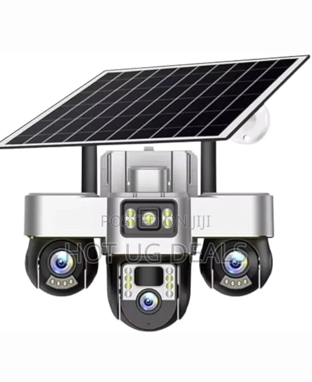 V380 Pro 3 Lens Solar Camera 360° Outdoor 4G Simcard Security Camera