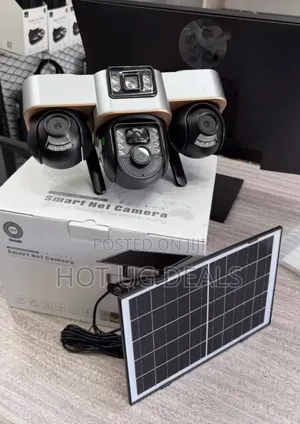 V380 Pro 3 Lens Solar Camera 360° Outdoor 4G Simcard Security Camera