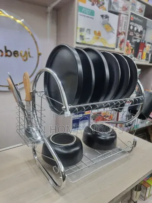 2 Layer Dish Rack Drainer Size L360x115x240mm