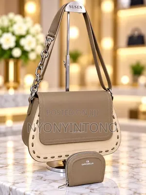 Chrisbella Two-Tone Shoulder Bag and Purse