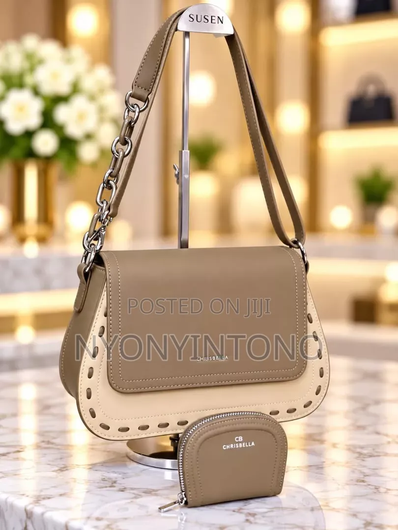 Chrisbella Two-Tone Shoulder Bag and Purse