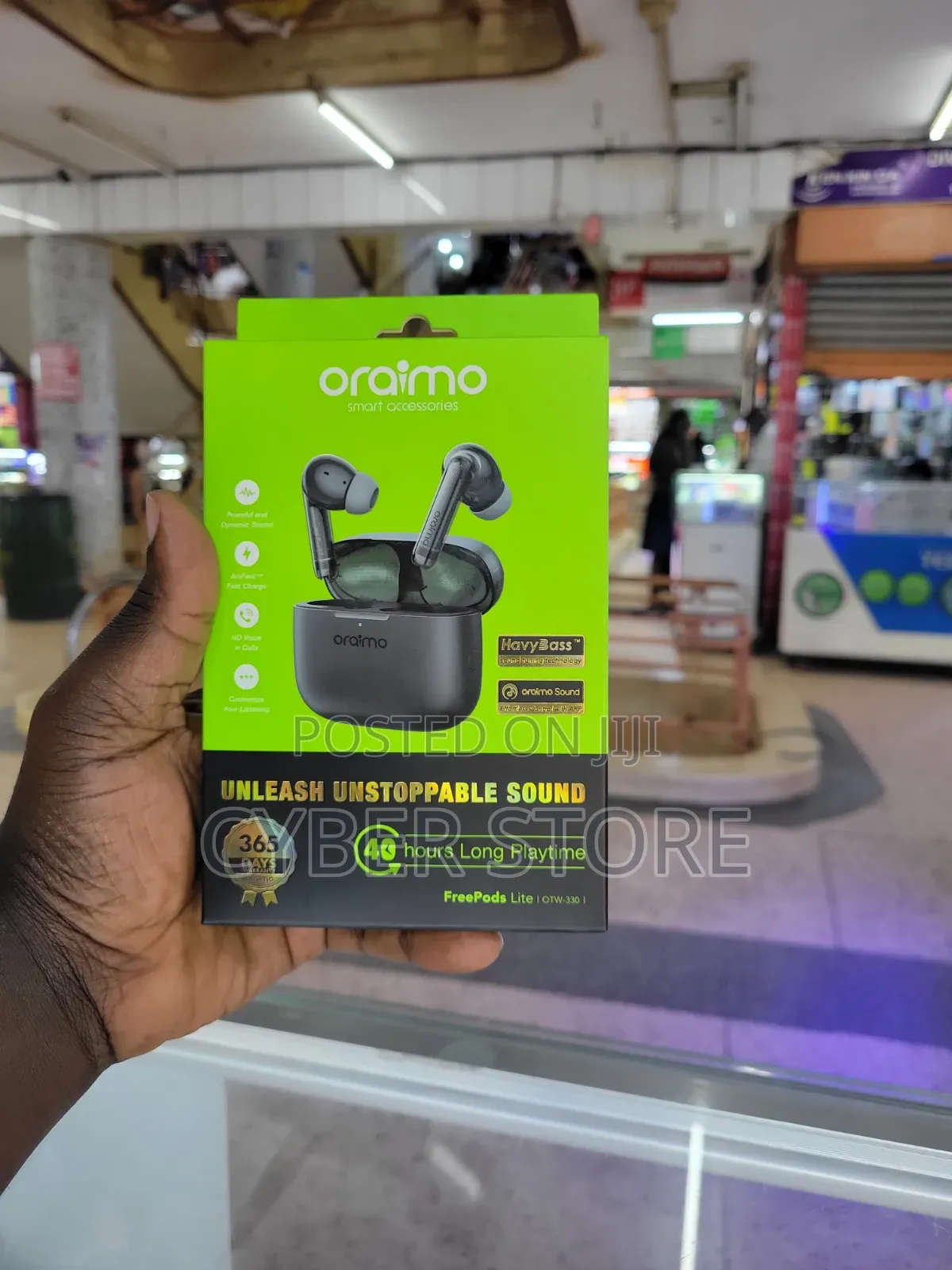 Oraimo FreePods Lite (Model OTW-330) True Wireless Earbuds.
