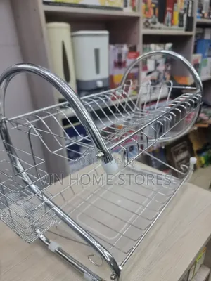 2 Layer Dish Rack Drainer Size L360x115x240mm