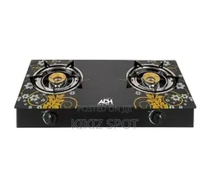 ADH Glass Double Burner Gas Stove