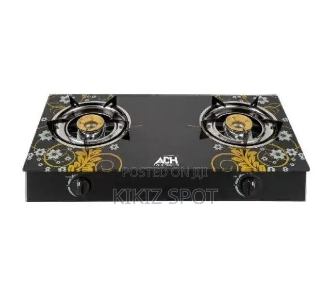 ADH Glass Double Burner Gas Stove