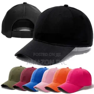 Plain Cap Adjustable Cotton Cap in Multiple Colours for Branding