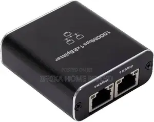 1000 Mbit/S RJ45-Ethernet 1 to 2 Splitter Adapter, 2 Ports