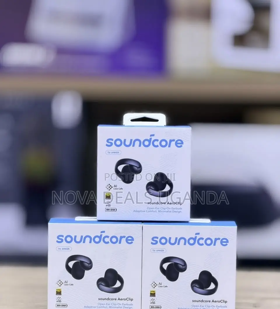 Soundcore AeroClip by Anker, Open-Ear Earbuds, Clip-on Headphones