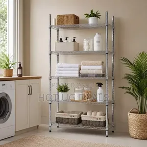 5-Tier Heavy Duty Wire Shelving Unit | Garage & Pantry Storage Rack