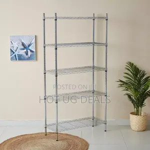 5-Tier Heavy Duty Wire Shelving Unit | Garage & Pantry Storage Rack