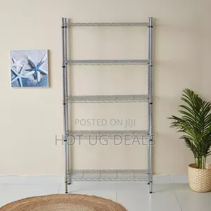 5-Tier Heavy Duty Wire Shelving Unit | Garage & Pantry Storage Rack