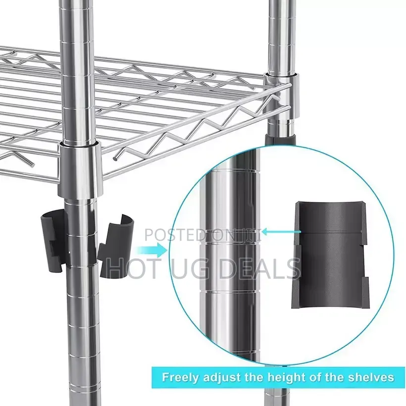 5-Tier Heavy Duty Wire Shelving Unit | Garage & Pantry Storage Rack