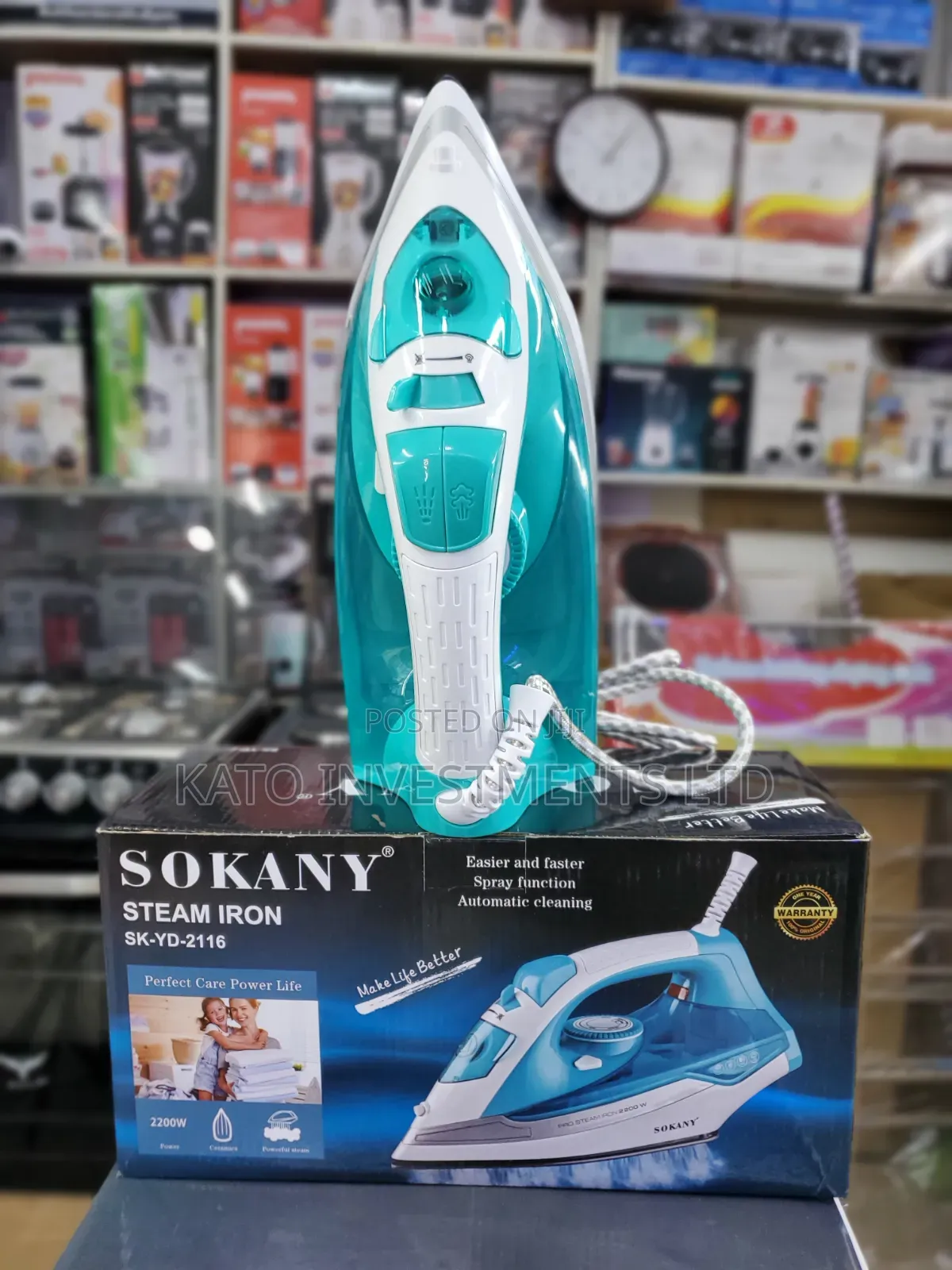 Sokany Steam Iron Green Sk-Yd-2116